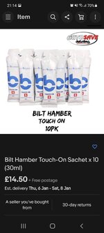 Bilt Hamber Touch-On Ceramic Paint Protection 10 x 30ml Sachets